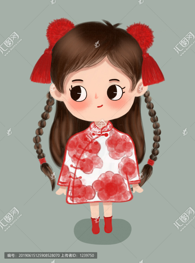 卡通女孩可愛(ài)女孩手機(jī)殼本本封面