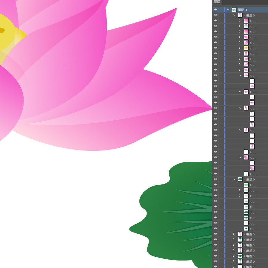 蓮花矢量插畫