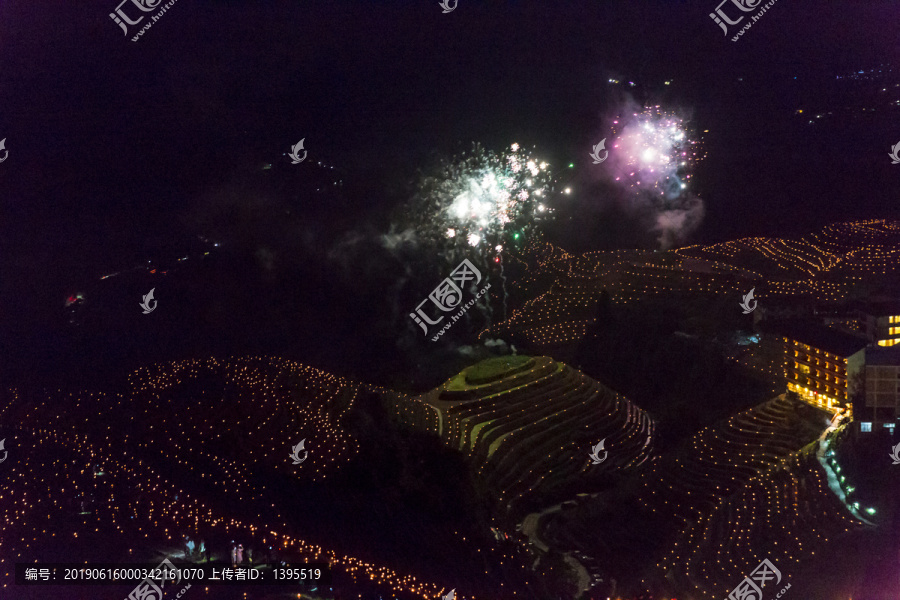 龙脊梯田夜景