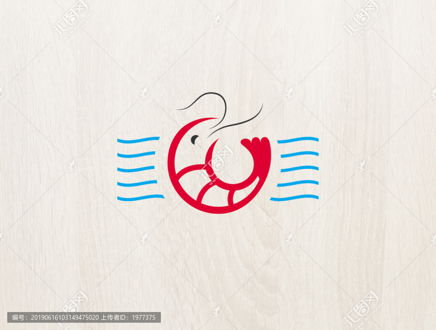 logo標志商標字體設(shè)計蝦