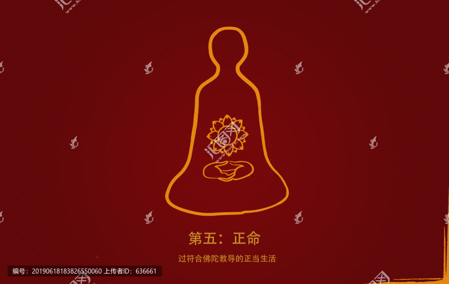 佛教語八正道第五正命