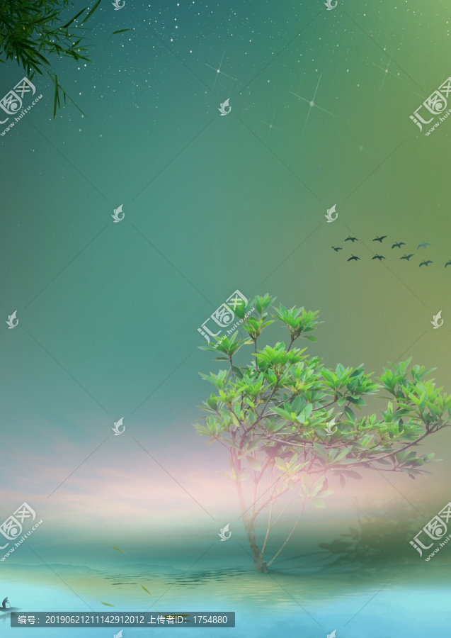 唯美意境背景