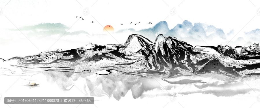 新中式山水畫