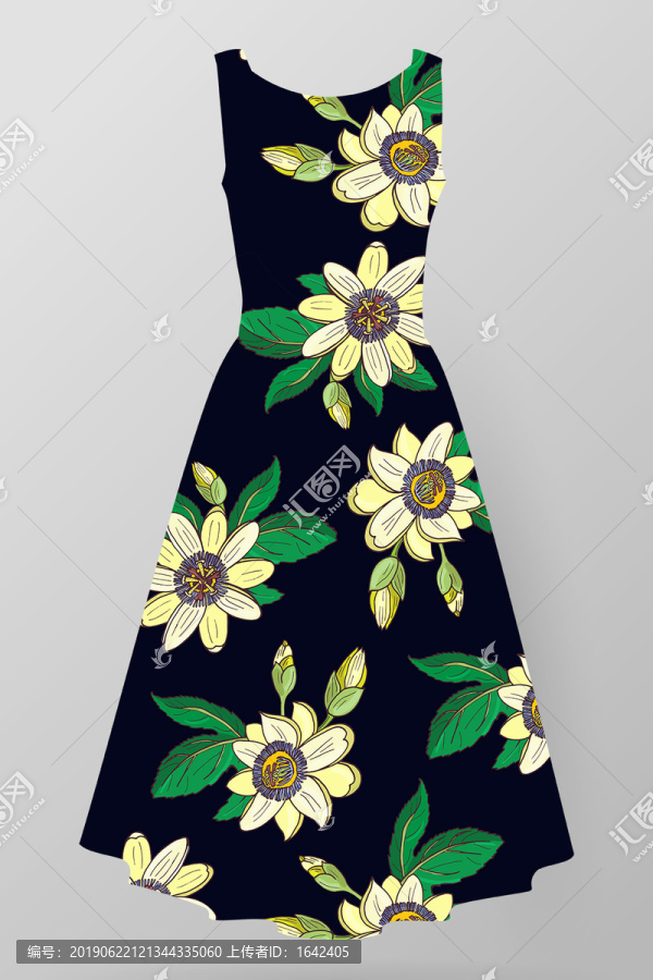 花卉小碎花女裝花型