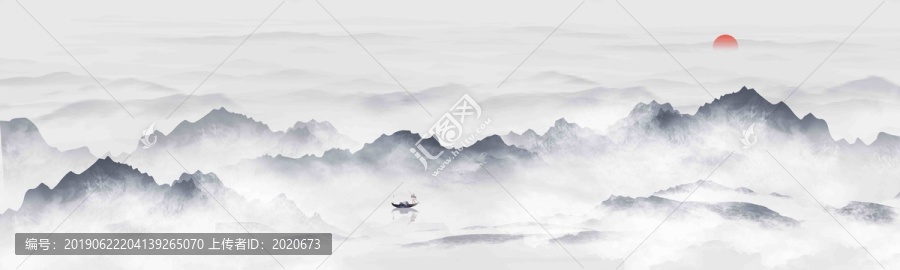 巨幅山水背景