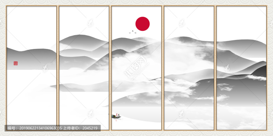 線條紋理飾畫