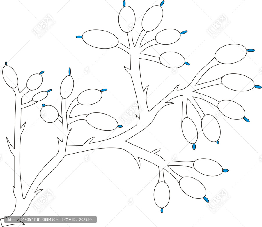 植物花卉鯉魚圖案