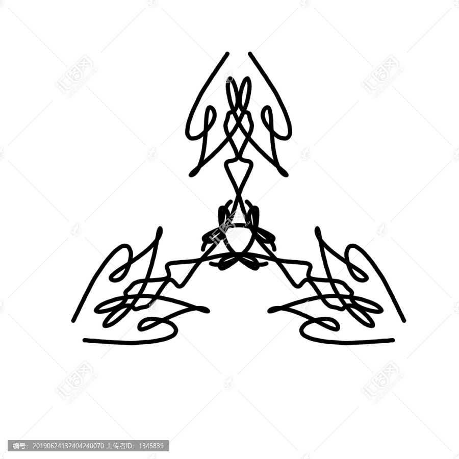 線條對(duì)稱(chēng)圖案