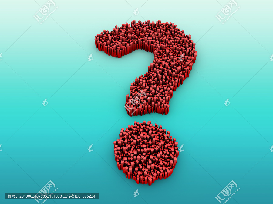 3D紅色問(wèn)號(hào)