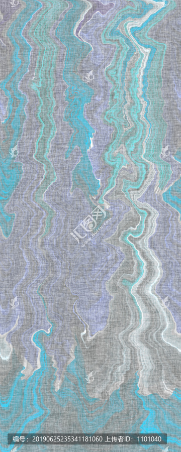蓝灰色现代简约抽象布纹地毯