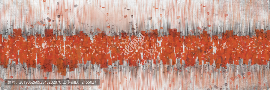 抽象油畫唯美發(fā)財(cái)樹