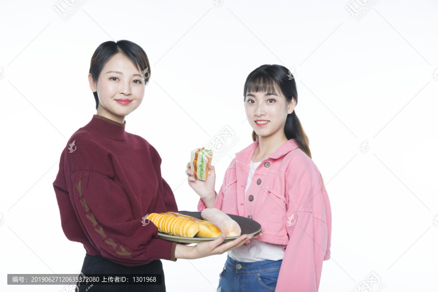 美女与美食摄影图片大全