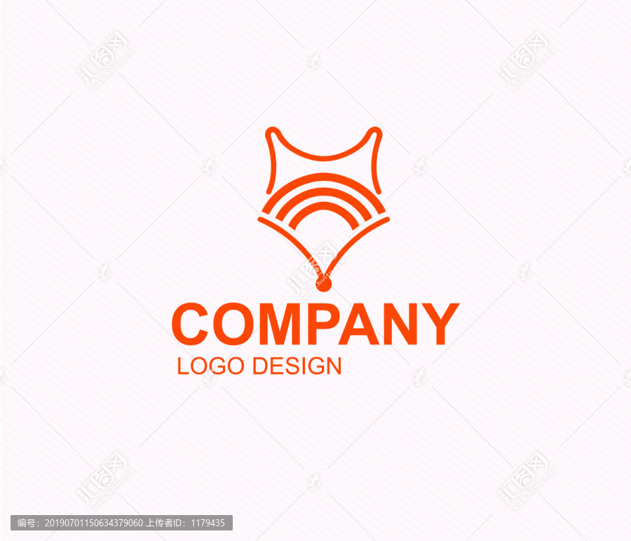 M字母狐貍無線LOGO