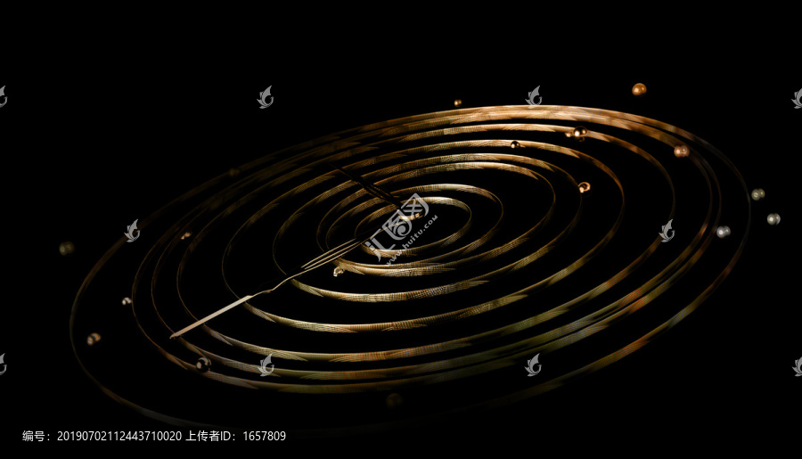 黑金概念時間元素