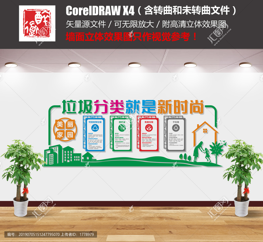 垃圾分類文化墻