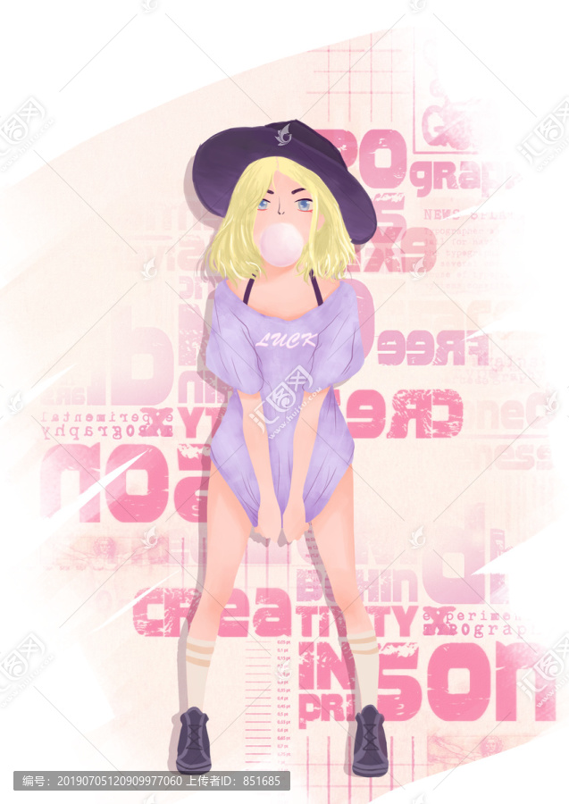時尚封面女孩
