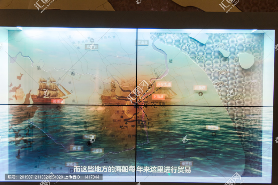 上海历史博物馆激光投影
