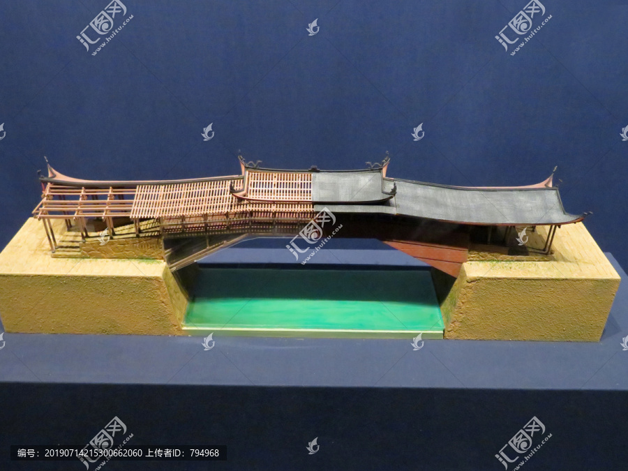 木拱梁桥模型