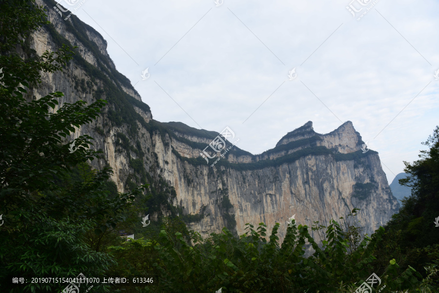 湖北省恩施大峡谷景区群山风景