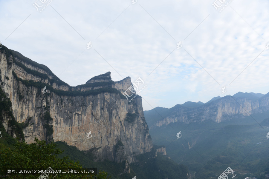 湖北省恩施大峡谷景区群山风景