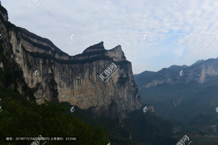 湖北省恩施大峡谷景区群山风景