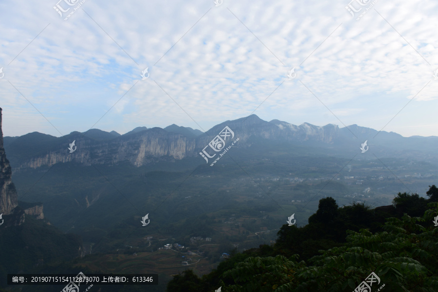 湖北省恩施大峡谷景区群山风景