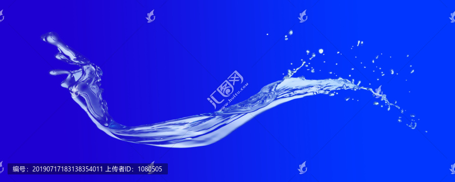 高清透明水波紋