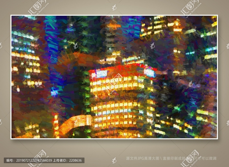 抽象油畫