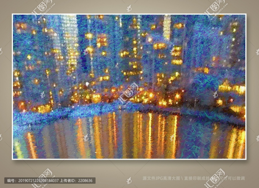 抽象油畫