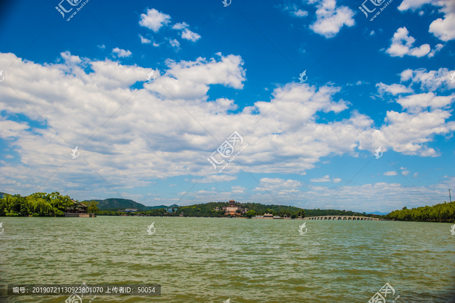 北京颐和园湿地风光