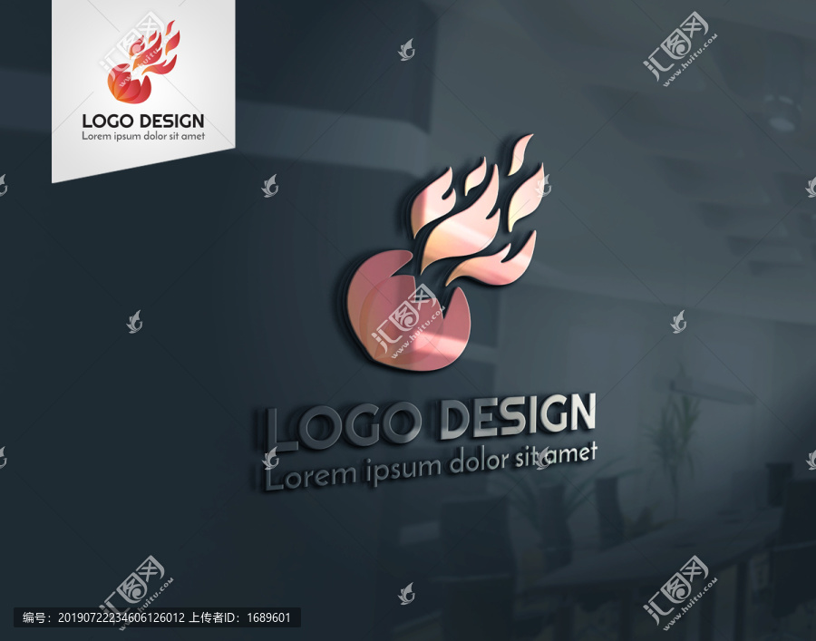花朵火焰logo