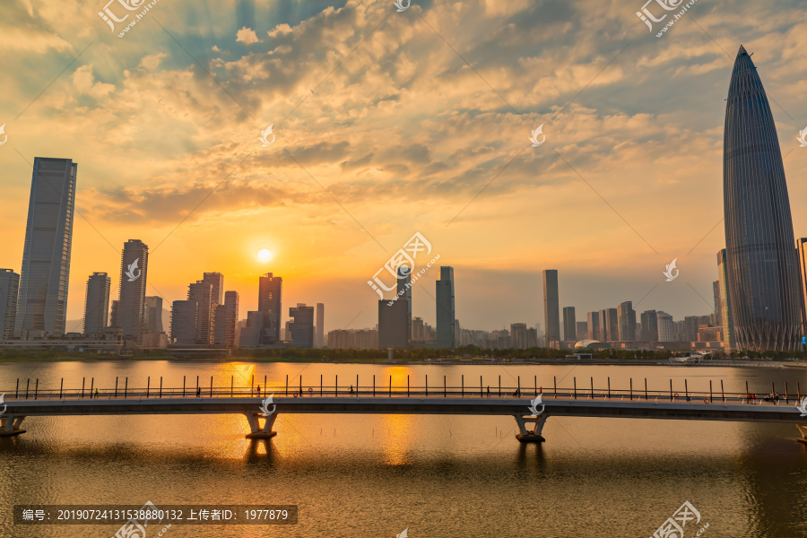 深圳湾后海日落