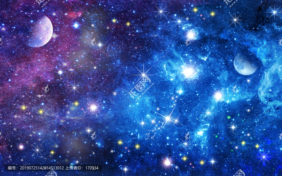 天空星空宇宙背景設(shè)計(jì)