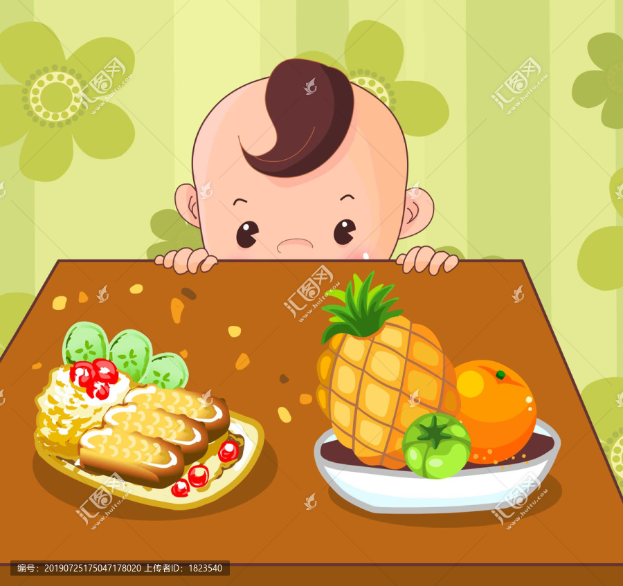 想吃美食的小寶貝