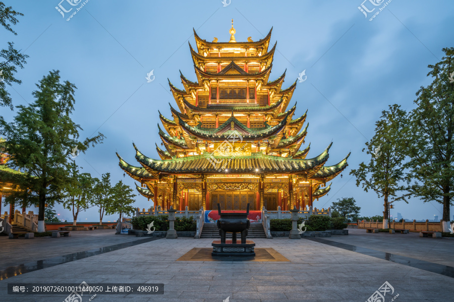 重庆鸿恩寺公园夜景