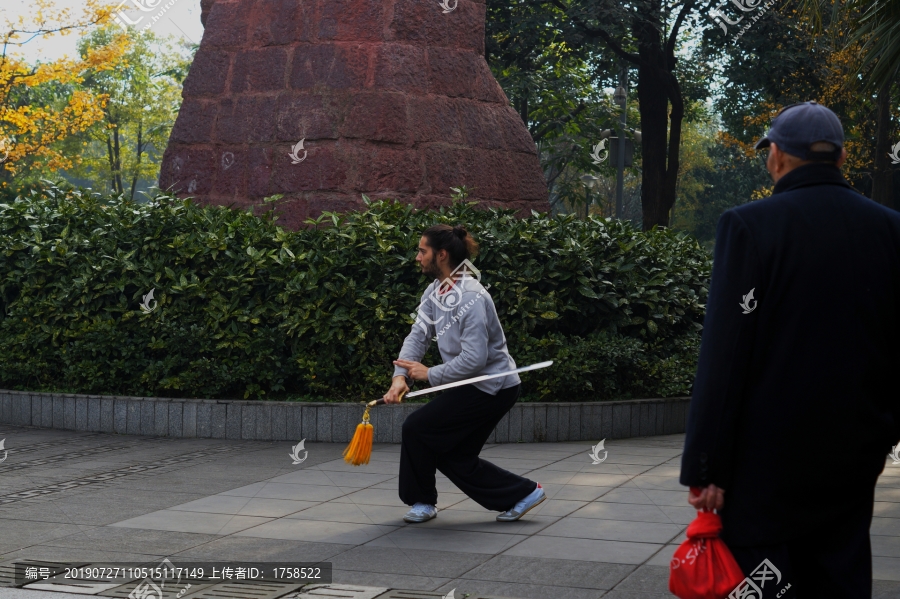 外国人学习中国武术