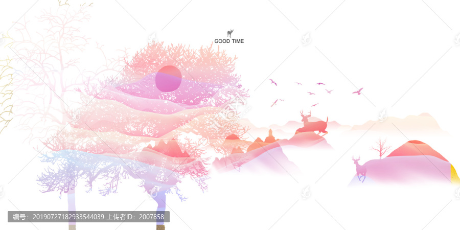 水墨裝飾