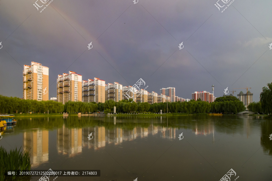 雨后定州中山公园