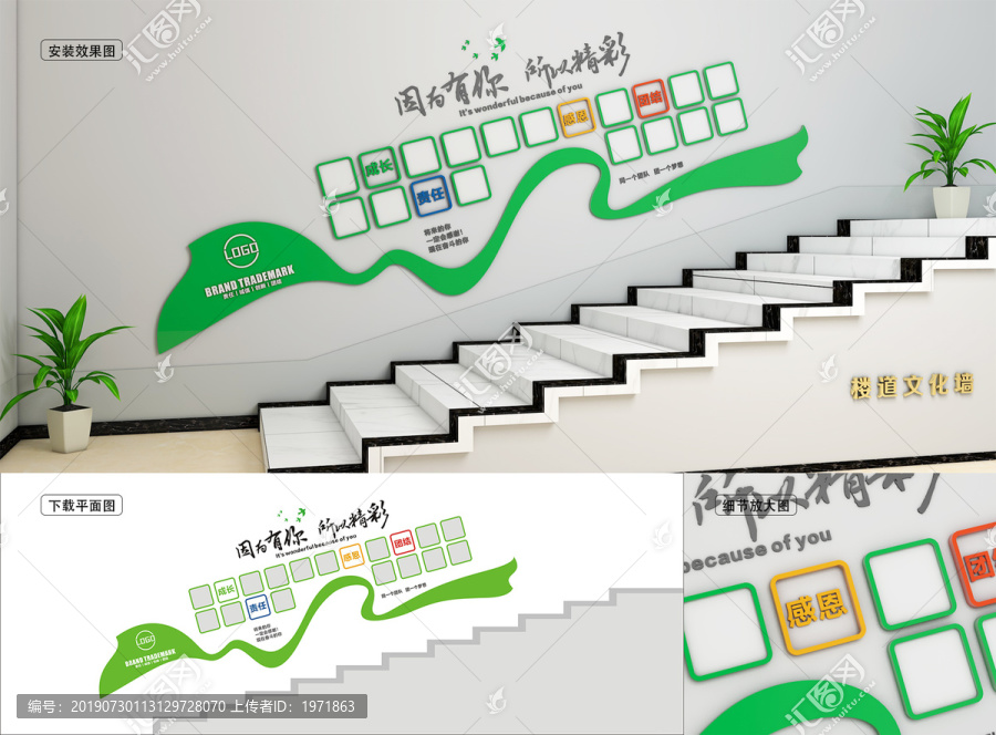 樓梯照片墻
