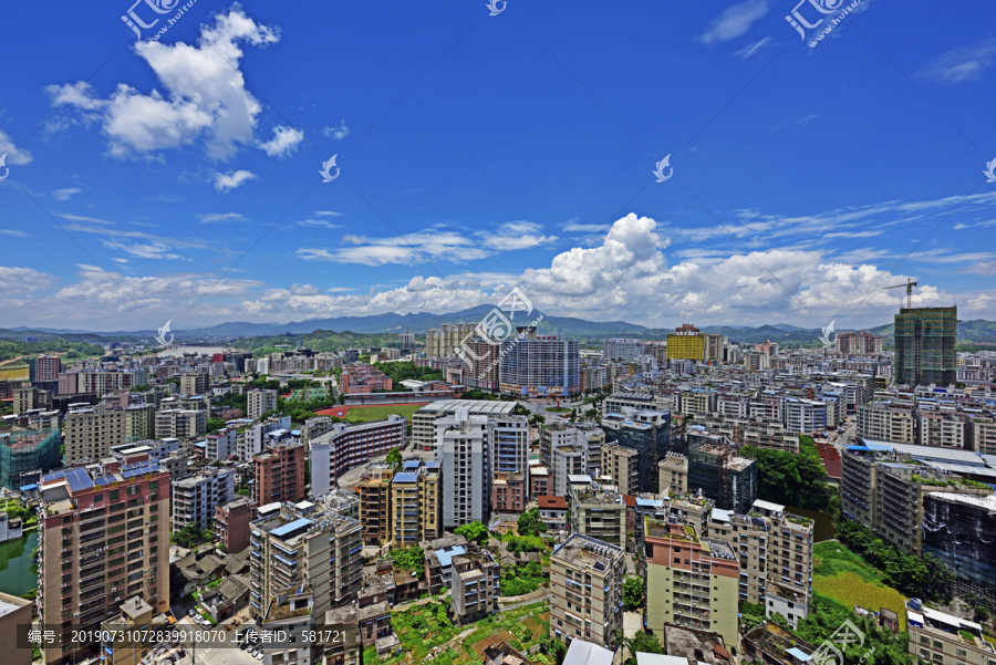 龙川老隆全景