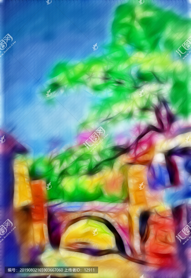 抽象風景畫