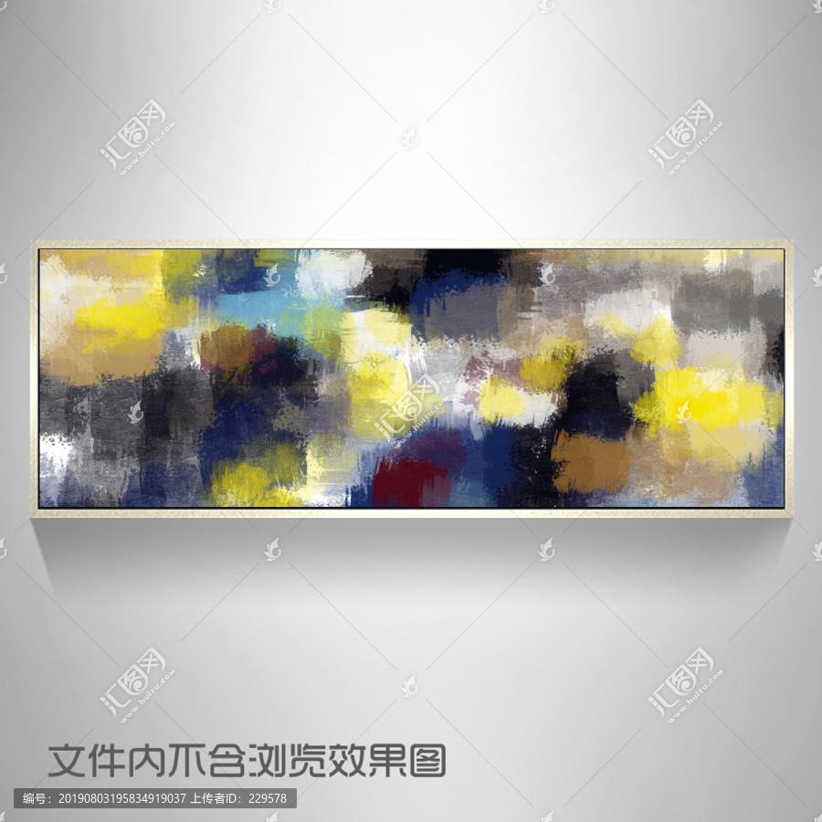 现代手绘抽象油画