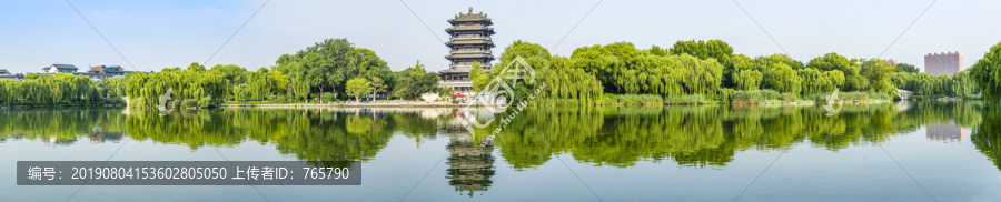 济南大明湖全景