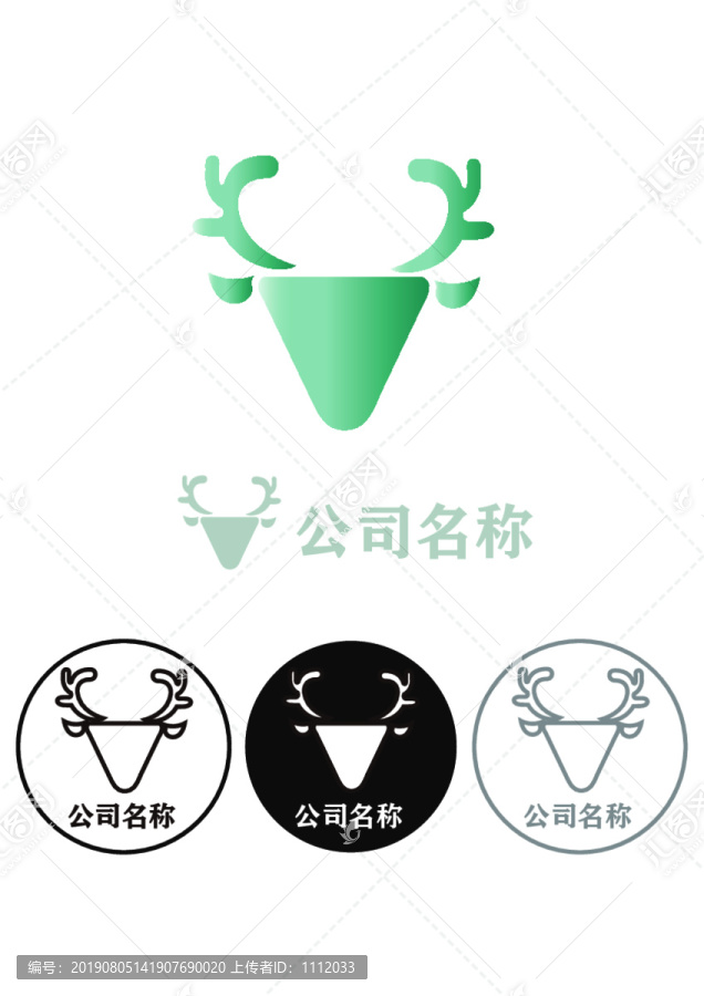 鹿头Logo