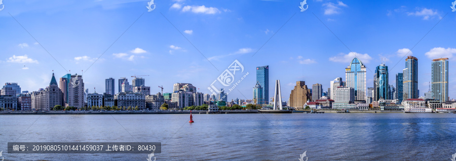 上海黄浦江全景