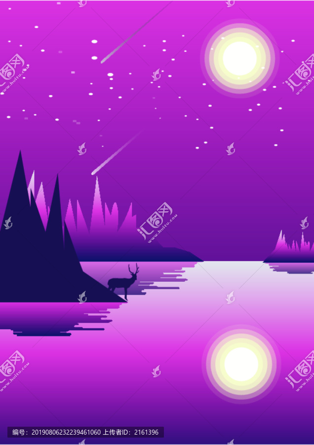 七夕情人節(jié)矢量扁平插畫