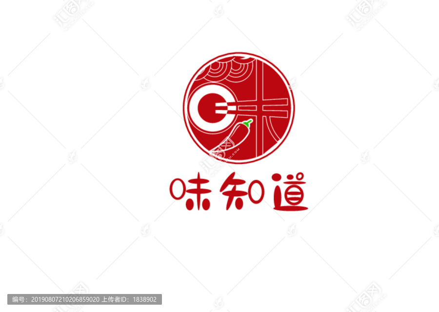味知道餐飲logo標(biāo)志