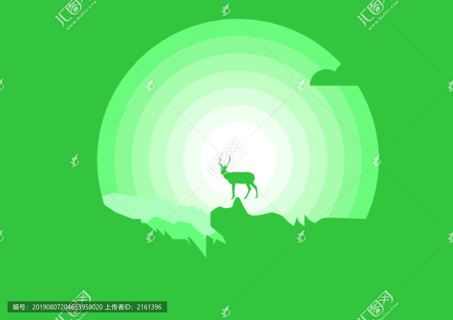 春天風(fēng)景矢量扁平插畫