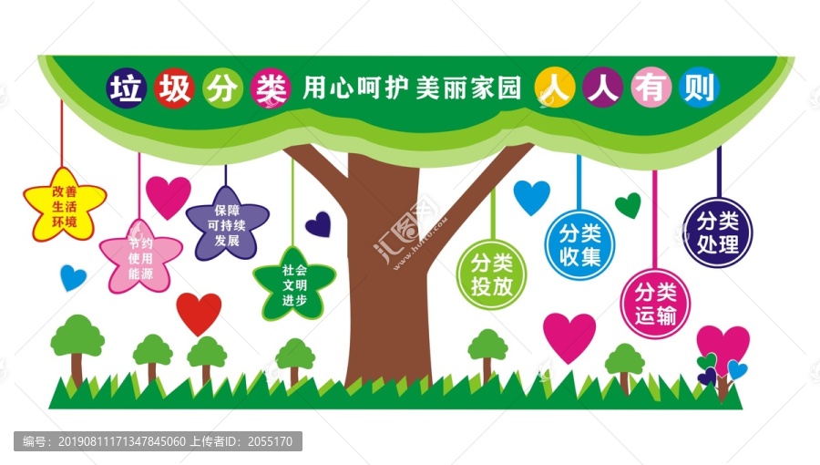垃圾分類文化墻
