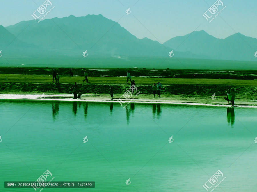 中国青海翡翠湖风光